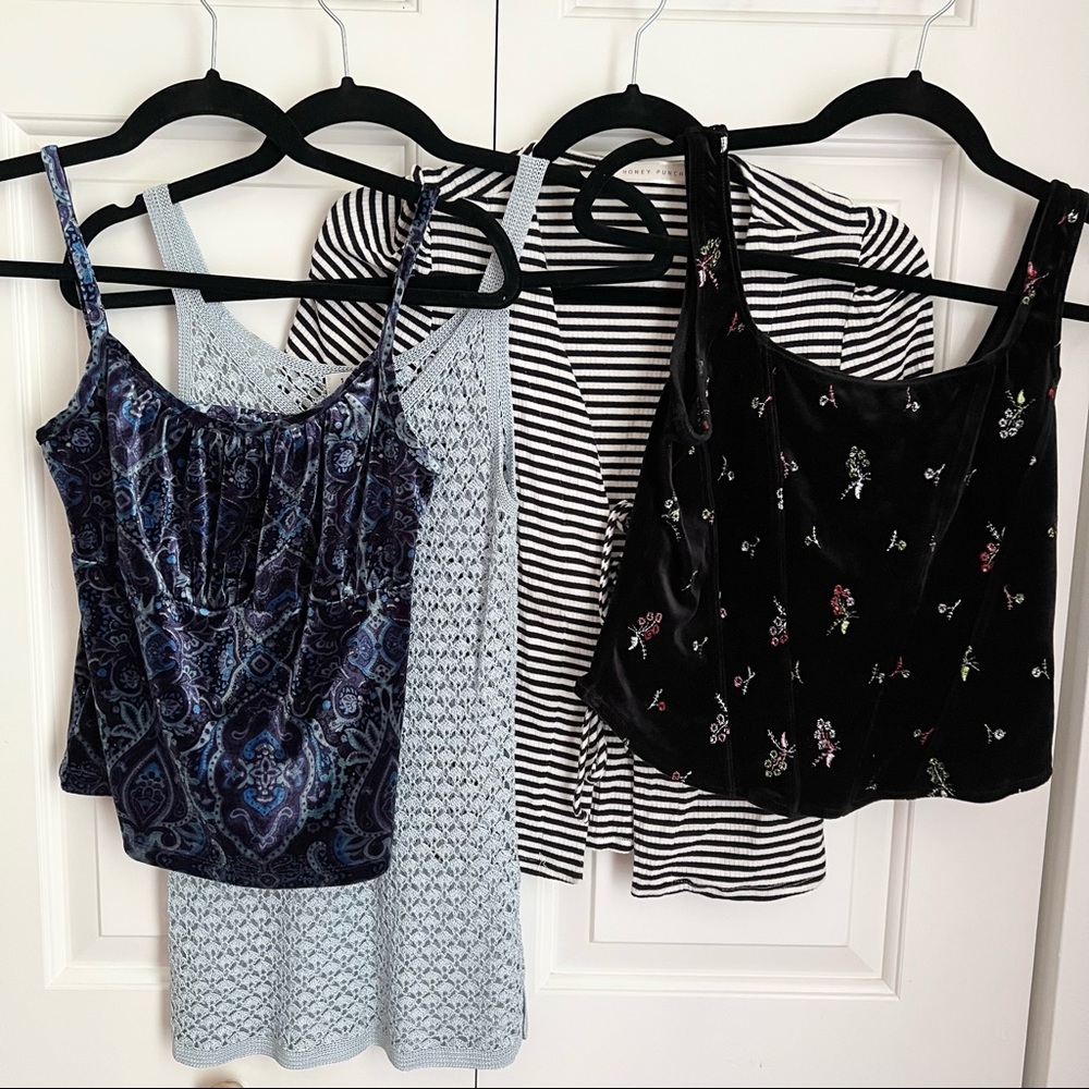 Lot of 4 Brand New Summer Tanks/Crop Top